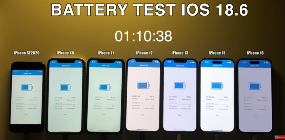 续航时间大幅提升？iOS 18.6 正式版续航测试结果来了
