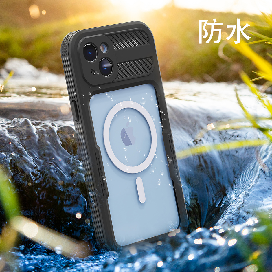战神Mars系列苹果iPhone14Max游泳潜水送外卖户外运动用手机防水壳