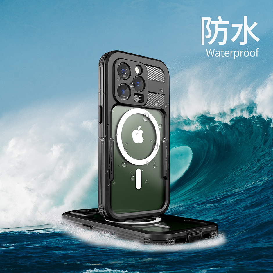战神Mars系列苹果iPhone14Pro游泳潜水送外卖户外运动用手机防水壳