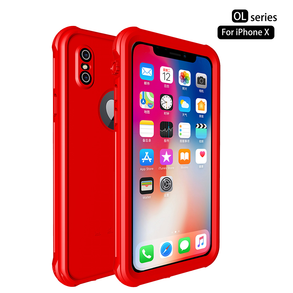 新款上市红辣椒/小贝壳OL系列iphoneX防水手机壳苹果10防摔手机壳