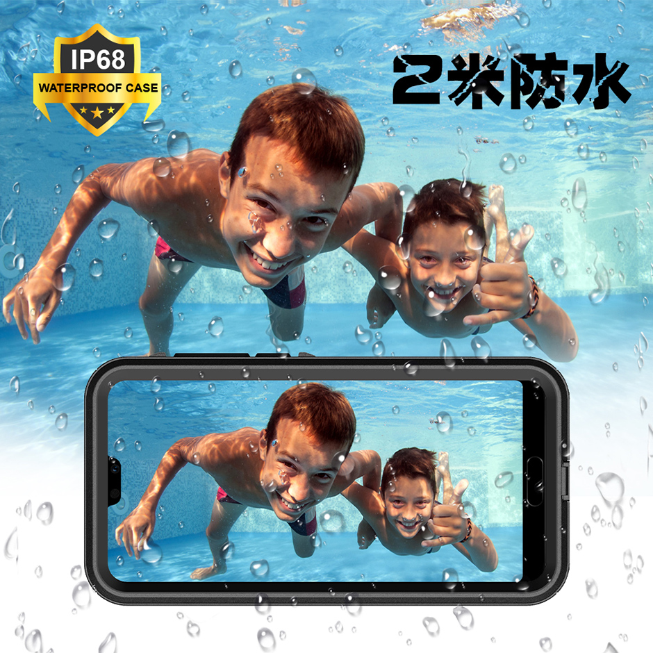 工厂直销批发华为P20 Pro防水保护套ip68级防护手机四防保护壳