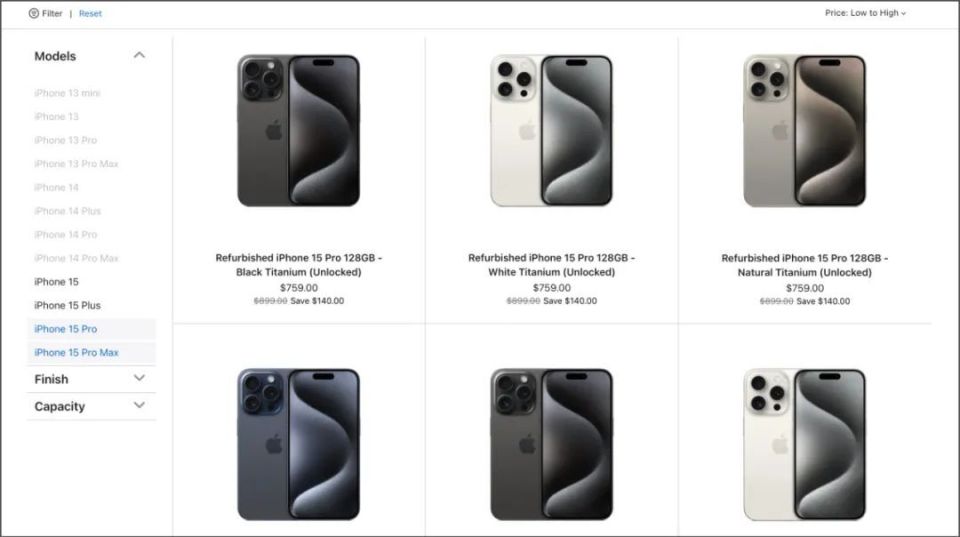 终于来了！苹果上架 iPhone 15 系列翻新机