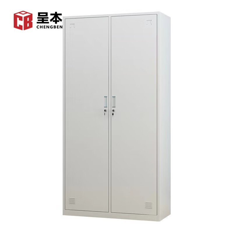 呈本呈本更衣柜员工柜储物柜带锁钢制铁皮柜存包柜鞋柜二门更衣柜