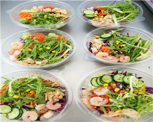 虾仁三文鱼沙拉