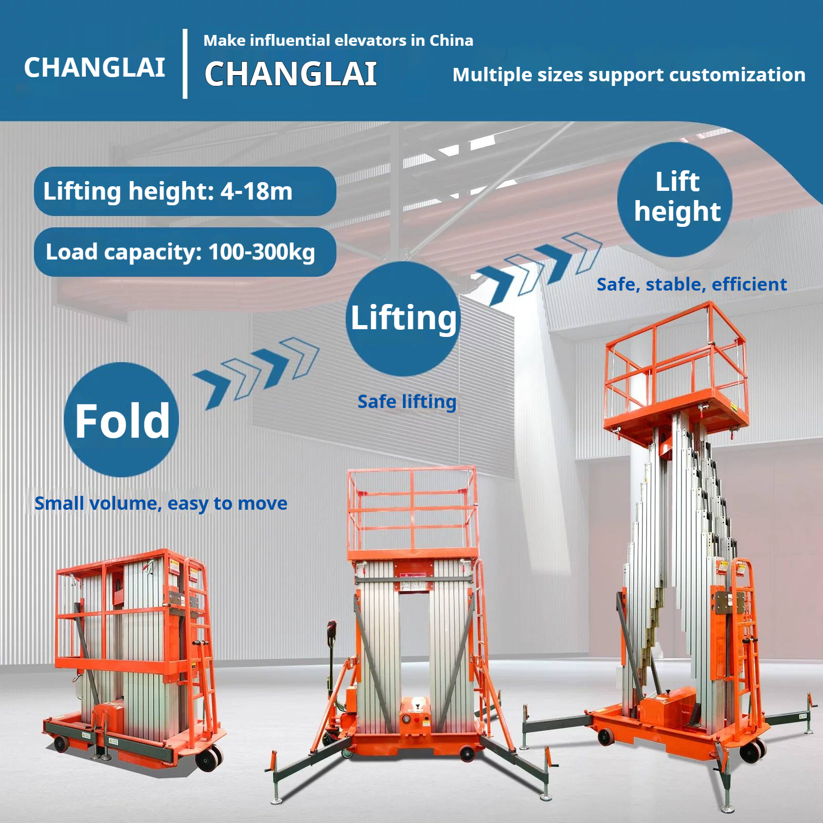 Double-column aluminum alloy elevator