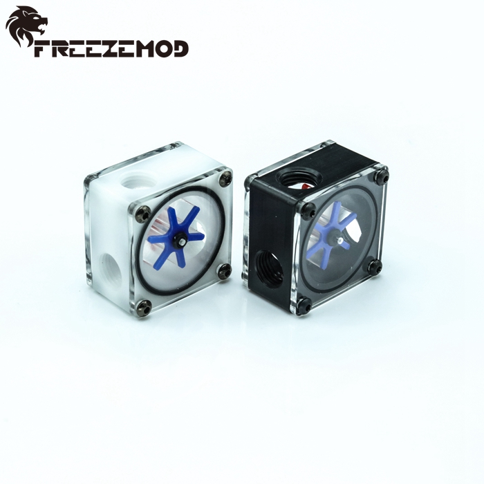 FREEZE LSJ-PO1 电脑水冷水流器/测速计 三通流速器 黑色 白色
