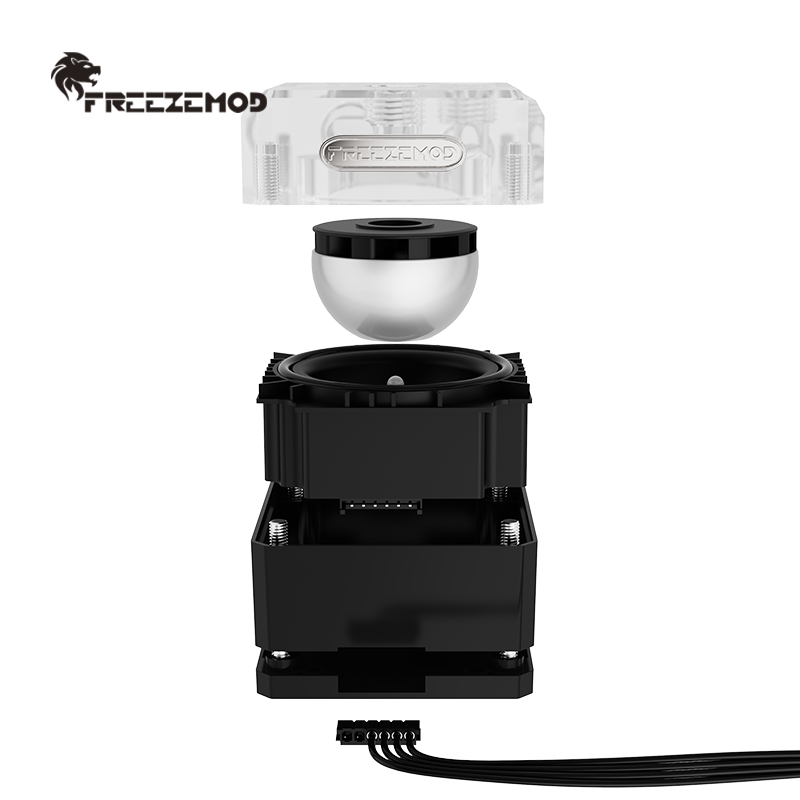 FREEZEMOD电脑水冷水泵磁悬浮超静音PMW调速PU-FXDDC18W双路进出