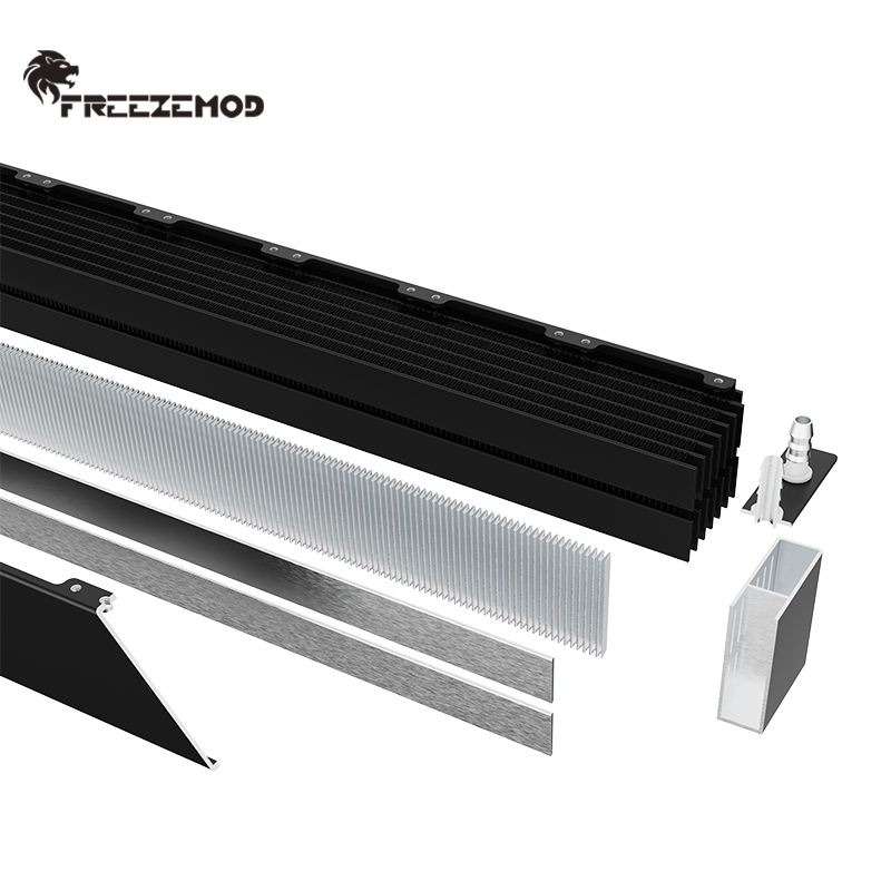 FREEZEMOD服务器水冷散热器5风扇位SR-LP40-60X5F75宝塔厚铝排6CM