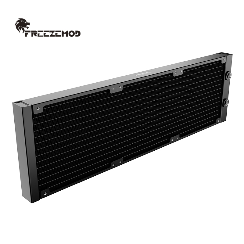 FREEZEMOD水冷螺纹口铝散热排SR-LP20-420G14液冷医疗器14CM风扇