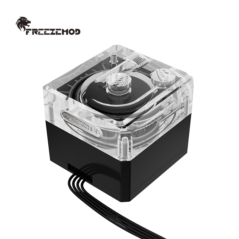 FREEZEMOD电脑水冷水泵磁悬浮超静音PMW调速PU-FXDDC18W双路进出