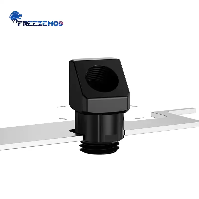 FREEZEMOD水冷接头360度旋转GXZWT-D45螺纹换向45度2023款光面