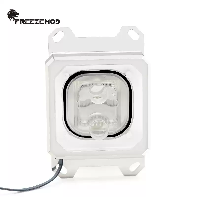 FREEZEMOD电脑CPU水冷头AMD-PK5E极光扩散光效2021款紫铜底板AM4