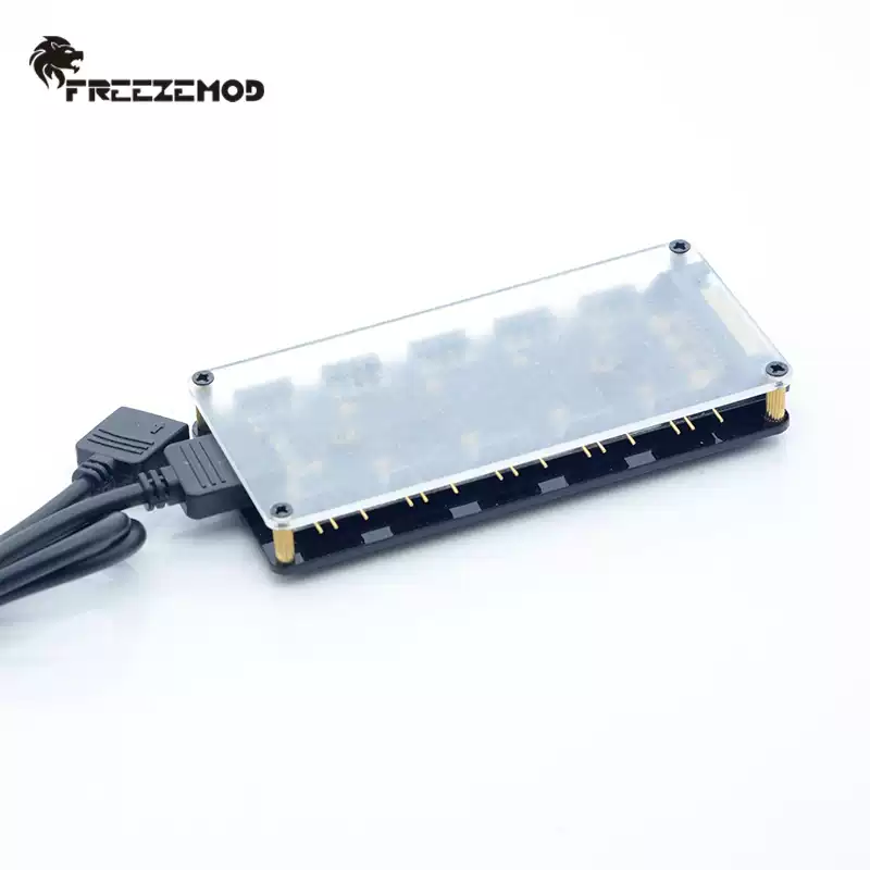 FREEZEMOD电脑水冷幻彩十路RBW集线器支持5V灯带风扇KZQ-SZ5