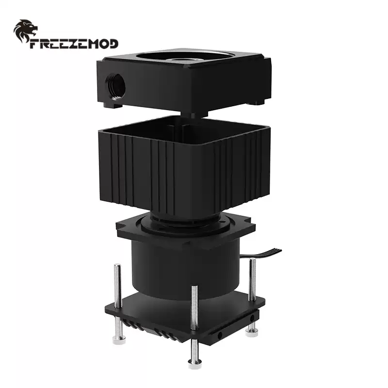 FREEZEMOD循环水泵PU-EG6水冷静音支持PWM金属盔甲POM上盖650L/H