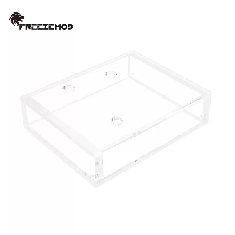 FREEZEMOD方形亚克力液冷水箱FSX-1540B下方出水工业服务器安装