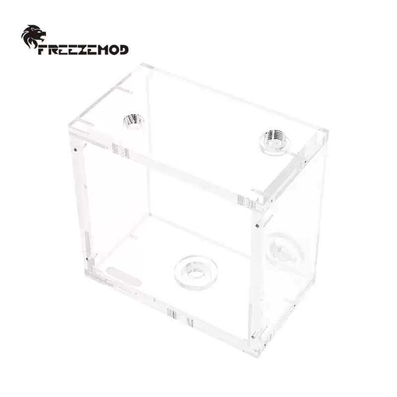 FREEZEMOD全透明亚克力水箱GQSX-Y3双光驱位电脑水冷工业水箱8mm