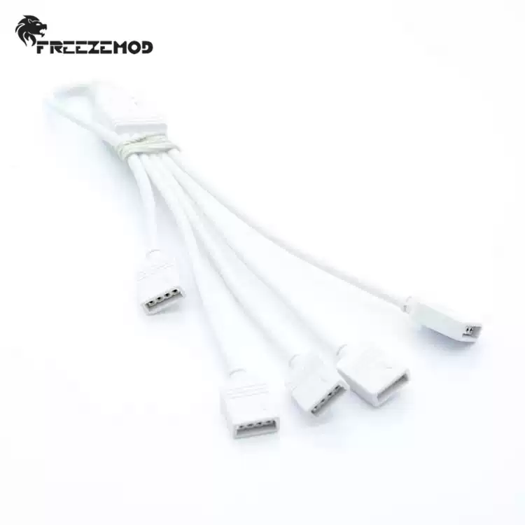 FREEZE YKDT-TBX同步华硕12V RGB主板分接线 AURA控制转接延长线