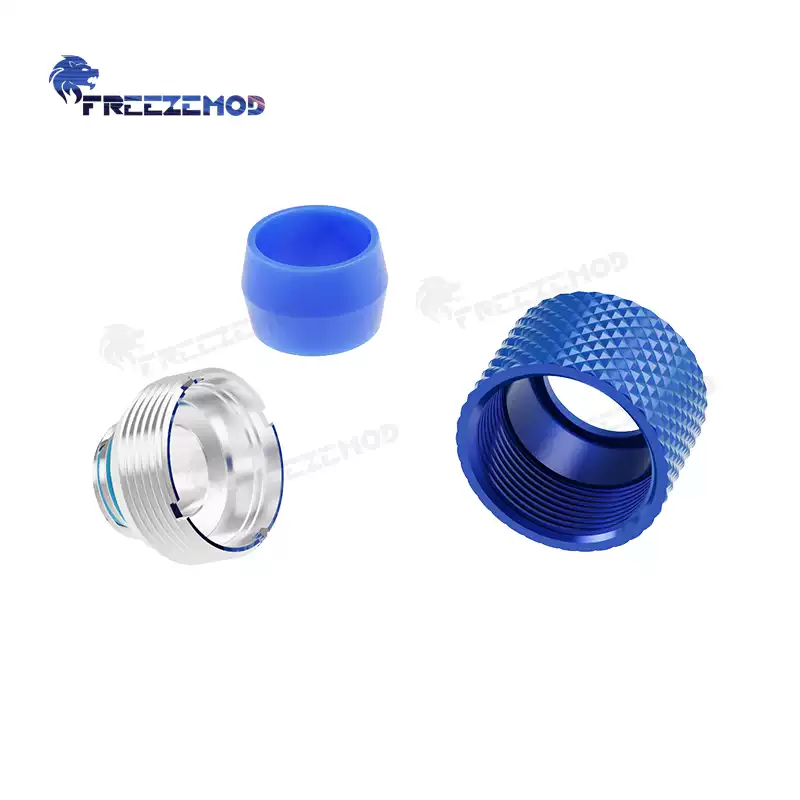 FREEZEMOD电脑水冷硬管防脱快拧HFTKN-D14内硅胶套内六角硬币固定