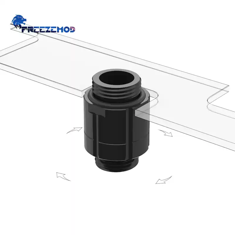 FREEZEMOD电脑水冷接头GXZDS-E3双外牙360度旋转对丝2023款内六角