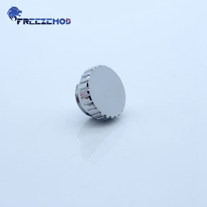 FREEZEMOD电脑水冷接头止水手拧光面堵头BDT-GM黄铜