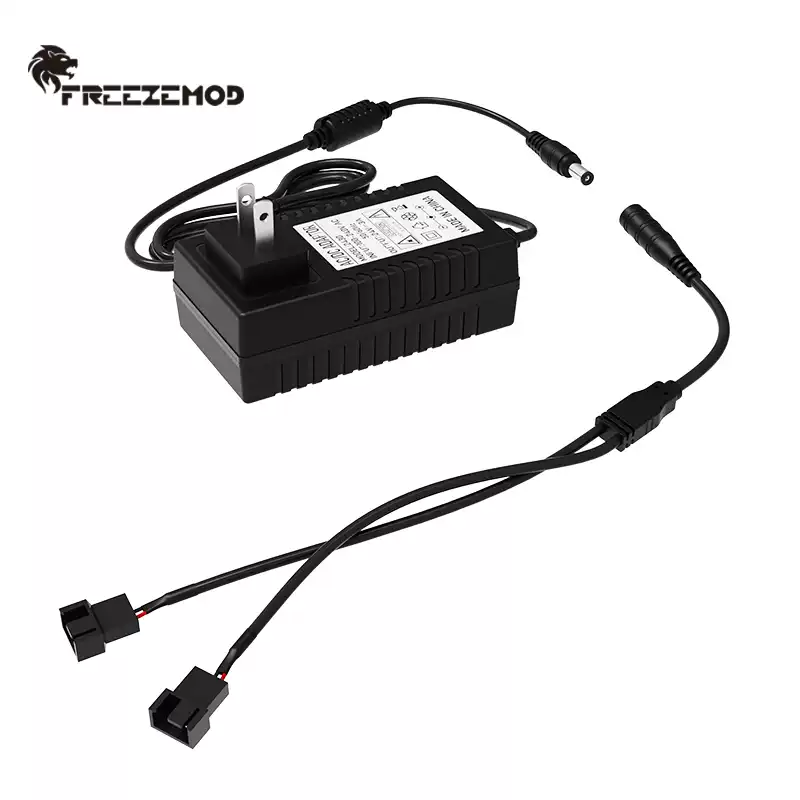 水冷设备外置一体电源220V转24V电流3A可插墙水泵散热排风扇电源