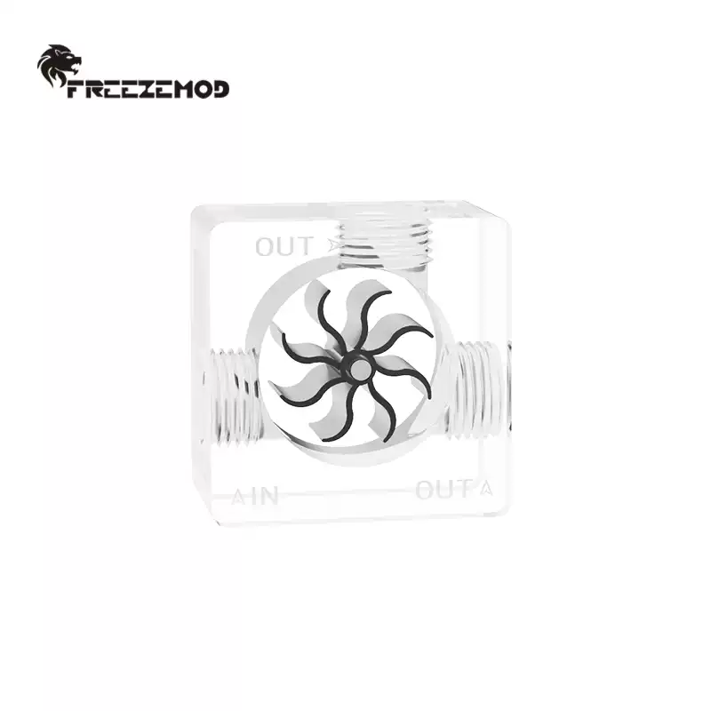 FREEZEMOD水冷流速计LSJ-PM3水流计三通分流管1.29克轻薄叶轮工业