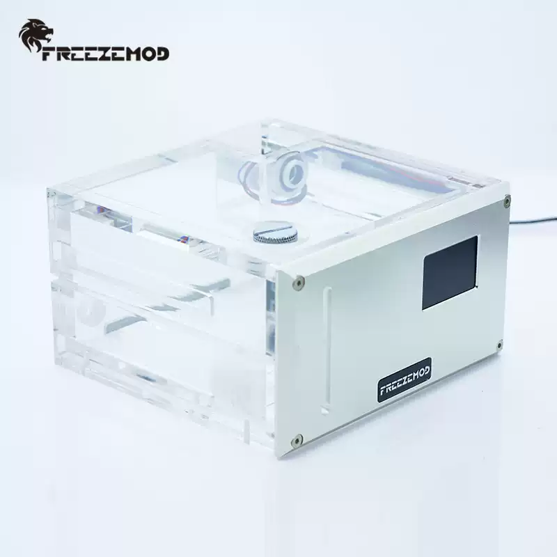 FREEZEMOD电脑水冷智能水箱双光驱位桌面式GQSX-Y2S流量流速温度