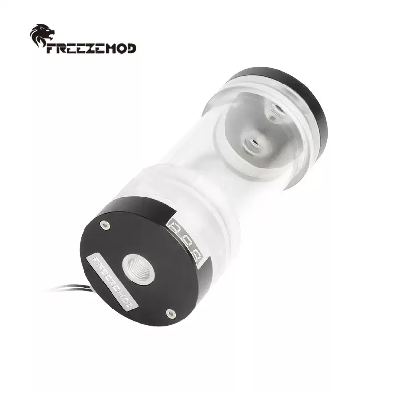 FREEZEMOD电脑水冷2022款透明60MM圆柱水箱YSX-PMX温度显示幻彩