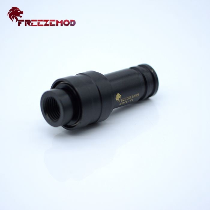 FREEZEMOD电脑水冷止水快插全铜快速接头直通ZSZT-T1二端断开止水
