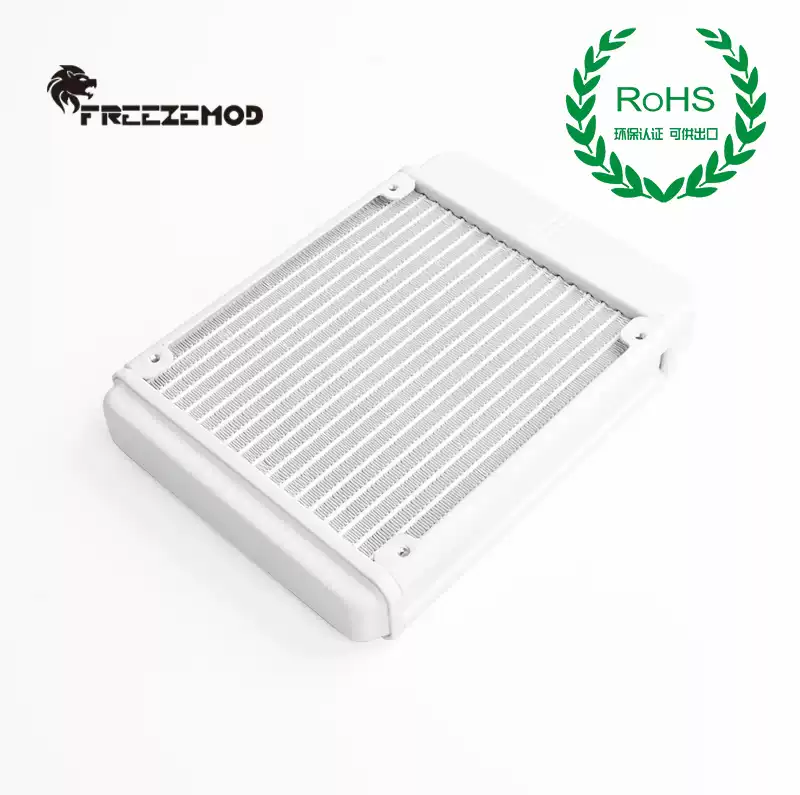 FREEZEMOD水冷铝散热排SR-LPZJ120螺纹口紧密17波峰翅片ROHS认证