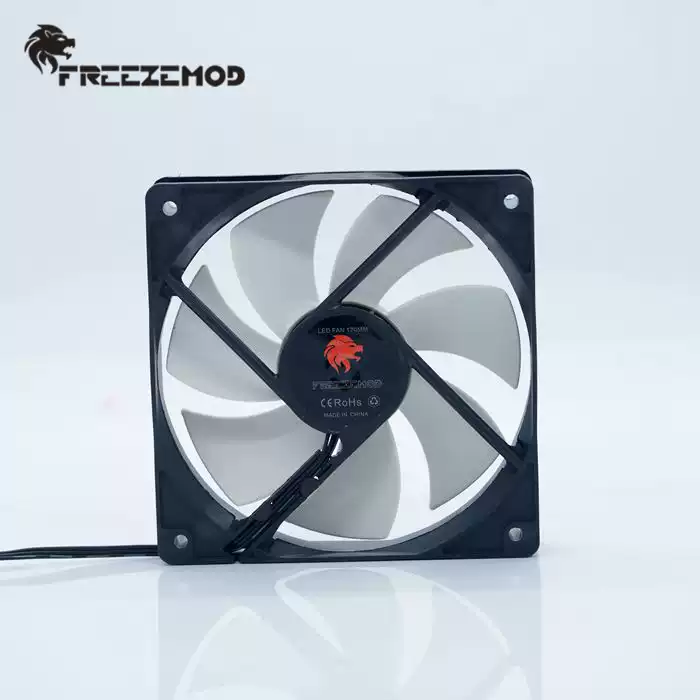 FREEZEMOD散热排风扇FAN-WD12电脑水冷工业仪器风扇黑框无色12CM
