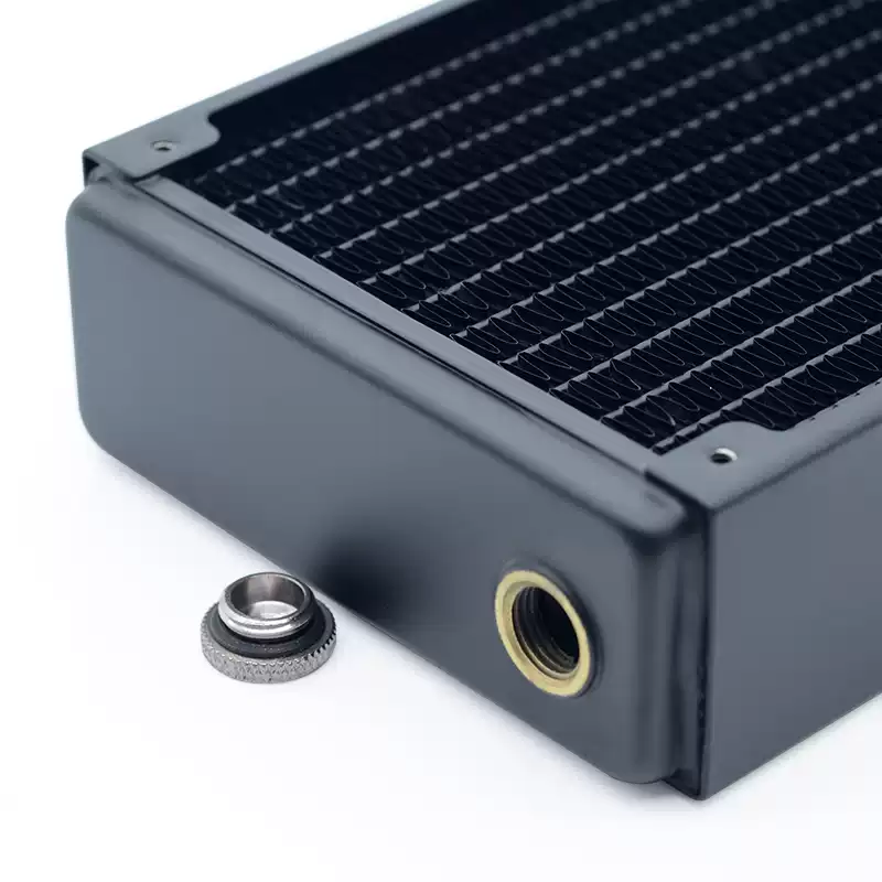 FREEZEMOD二层45MM厚TSRP-HP45-120电脑水冷铜散热排5孔ROSH认证