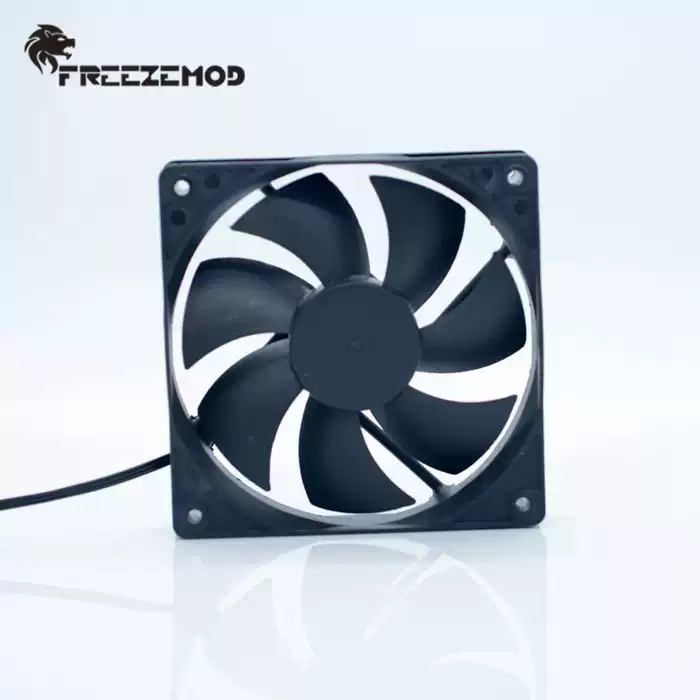FREEZEMOD散热排风扇FAN-WD12电脑水冷工业仪器风扇黑框无色12CM