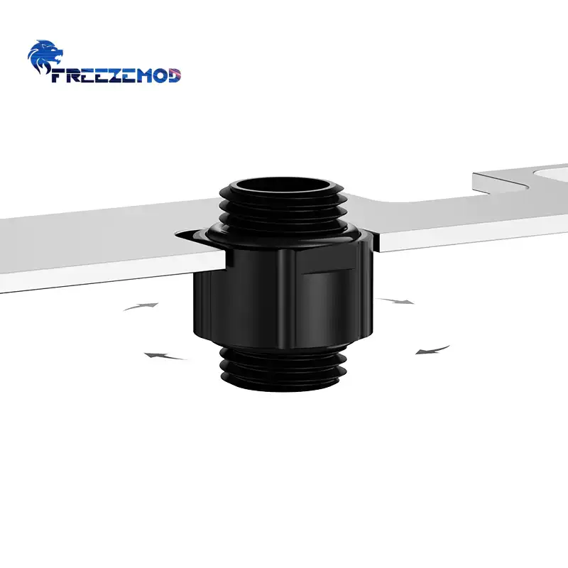 FREEZEMOD电脑水冷接头GDS-D14双外牙标准对丝G1/4新款光面内扳手