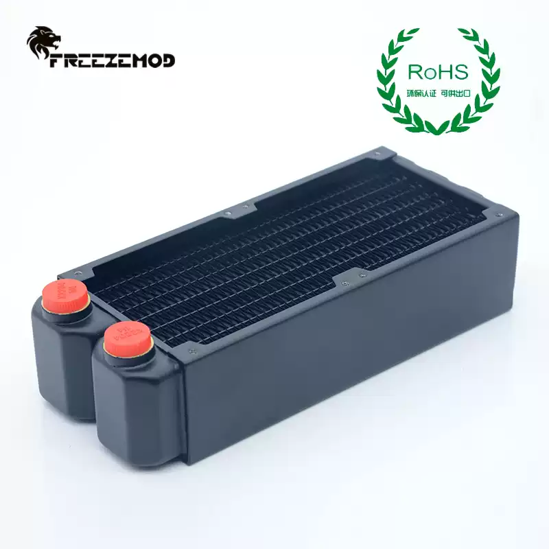 FREEZEMOD电脑水冷45mm水冷双层铜散热排2个80风扇位TSRP-H160