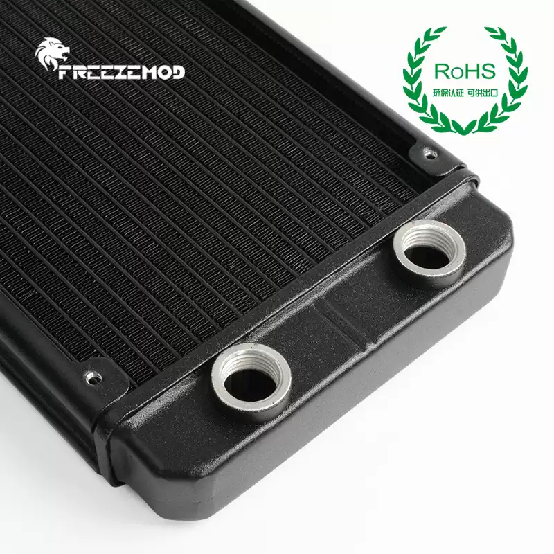 FREEZEMOD激光水冷铝散热器SR-L240G14螺纹口17波峰翅片ROHS认证