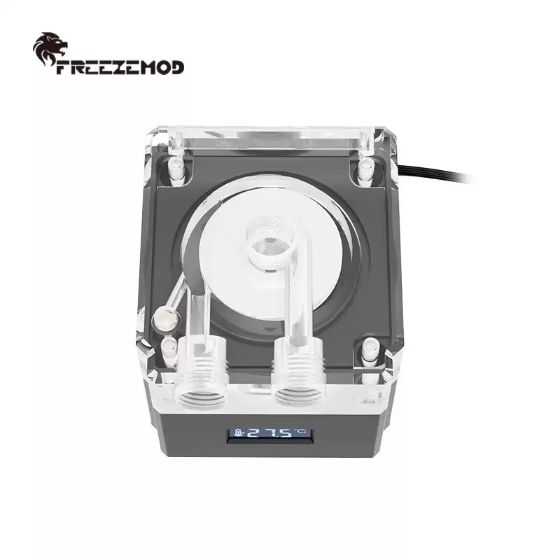 FREEZEMOD静音水冷泵PU-FS4M-P流量650L循环水泵VA液晶屏温度显示