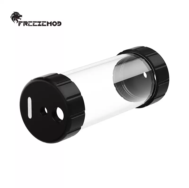 FREEZEMOD水冷水箱YSX-8PM圆柱80mm大直径4分螺纹G1/2螺纹孔POM