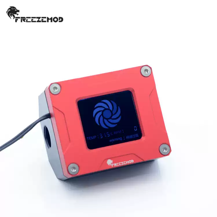 FREEZEMOD水冷2020款电子流速计LSJ-POZN叶轮转速温度显示报警
