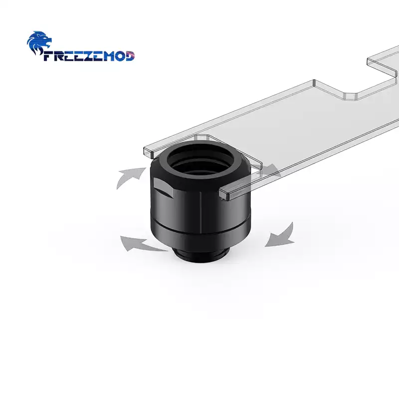 FREEZEMOD电脑水冷硬管快拧23款GYGKN-D4四密封圈内六角扳手固定
