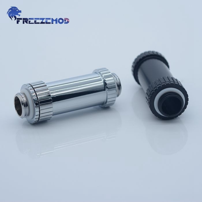 FREEZEMOD全铜电脑水冷接头BSSJT-41显卡SLI交火可伸缩双外螺纹