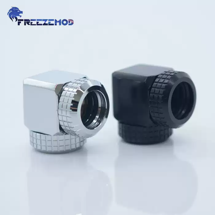 FREEZEMOD电脑水冷12MM硬管直角快拧BYGKN-E90三密封圈90度弯头