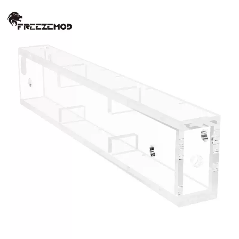 FREEZEMOD工业水冷水箱亚克力透明S-H-SX大容量10mm厚1000ml多孔