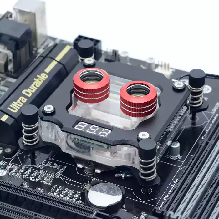 FREEZEMOD电脑CPU水冷头温度显示UPR-2018主板AURA同步平台