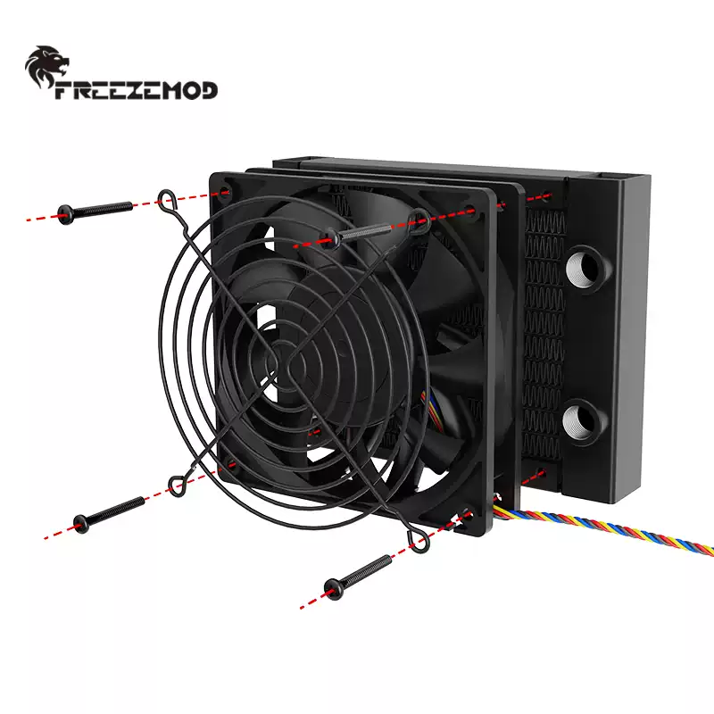 机箱黑色风扇罩金属网PJ-FSZ防护网8CM/12CM