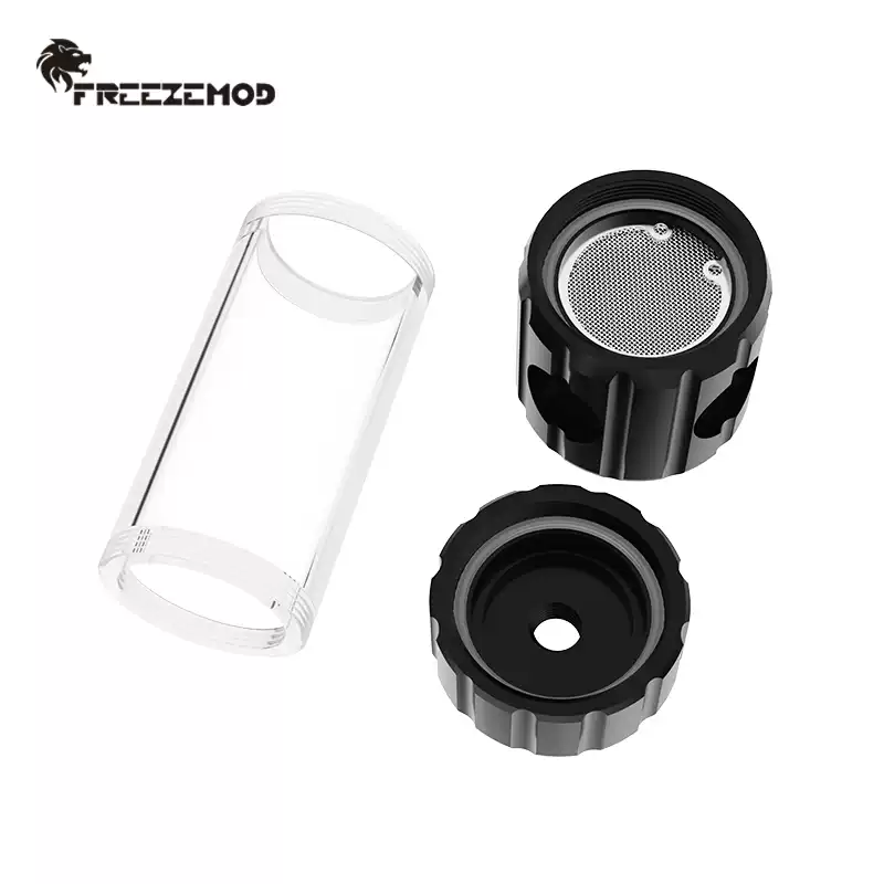 FREEZEMOD水冷2023款50MMPOM黑白圆柱透明水箱内置过滤YSX-5PM4