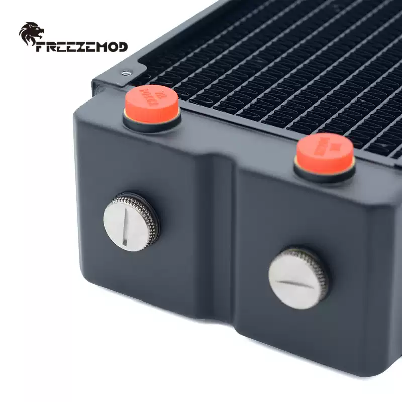 FREEZEMOD工业水冷三层65MM厚铜排TSRP-HP65-480散热排紫铜翅片