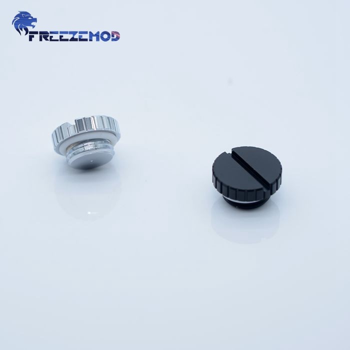 FREEZEMOD电脑水冷接头止水手拧一字堵头BDT-YZ黄铜