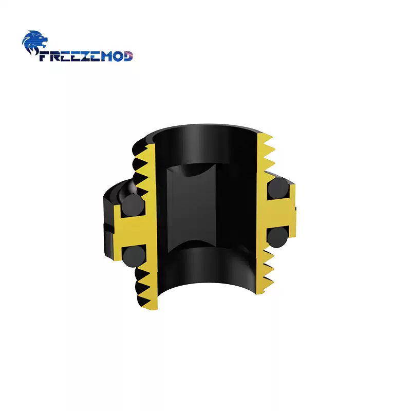 FREEZEMOD电脑水冷接头GDS-D10双外牙迷你对丝G1/4光面2023款