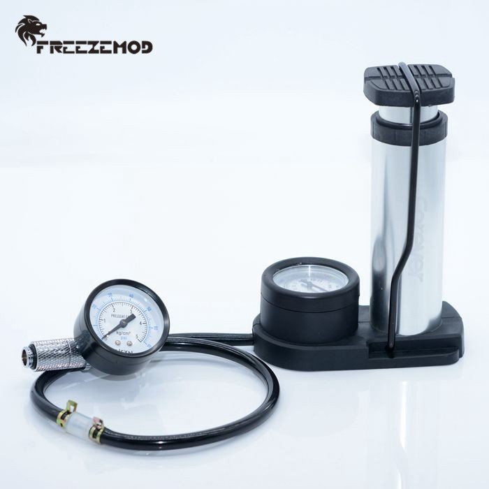 FREEZEMOD电脑水冷系统气压测漏散热排水箱水冷头双气压表QYCL-2P